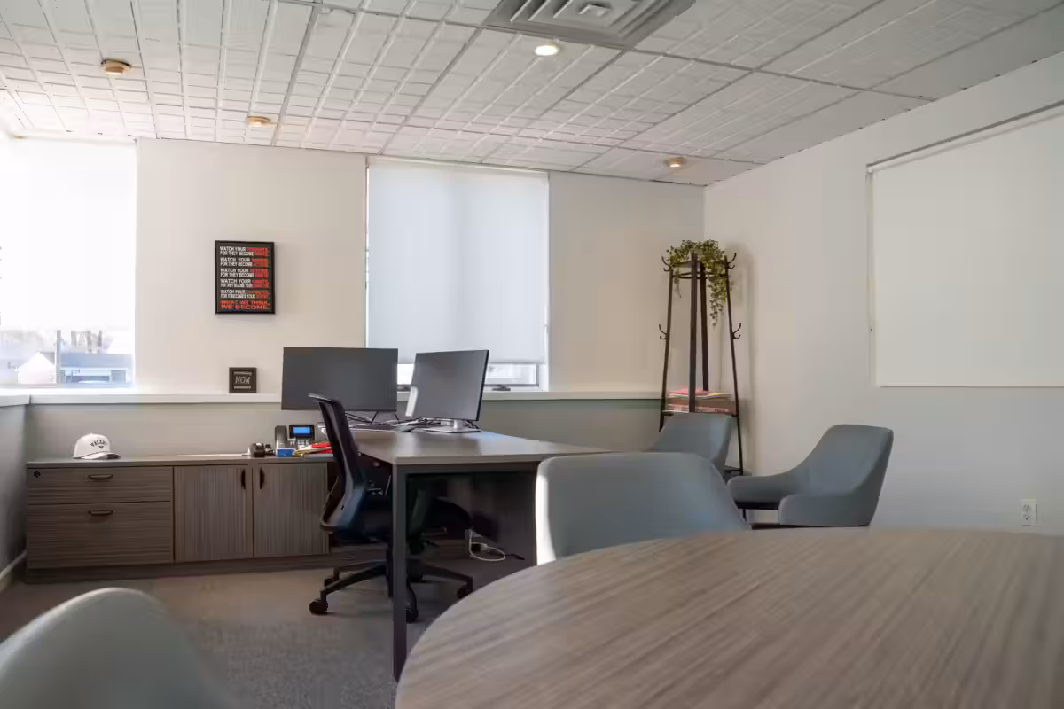 Private consultation and telehealth office at Valley Spring Recovery Center in Norwood, NJ