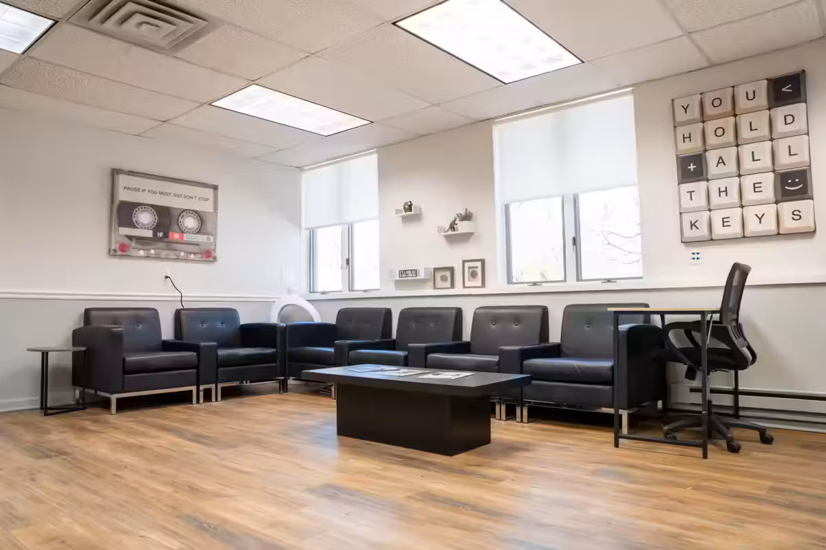 Group therapy room at Valley Spring Recovery Center in Norwood, NJ