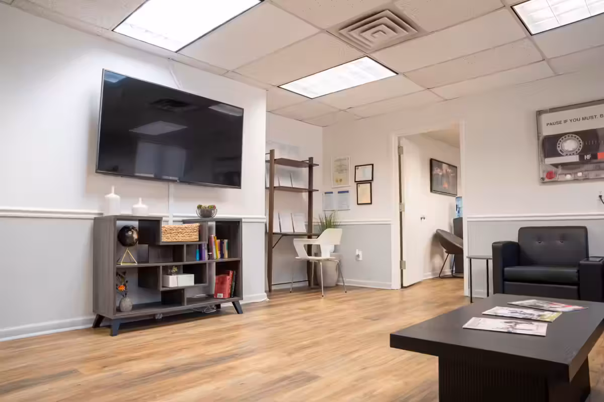 Group session room at Valley Spring Recovery Center in Norwood, NJ