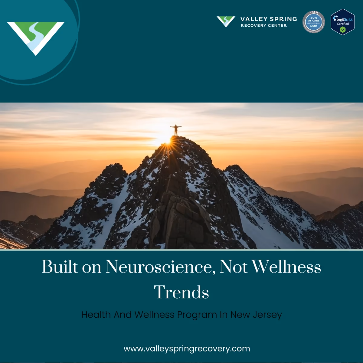 Built on Neuroscience, Not Wellness Trends — Valley Spring Recovery Health & Wellness program in Norwood NJ Built on Neuroscience, Not Wellness Trends — Valley Spring Recovery Health & Wellness program in Norwood NJ