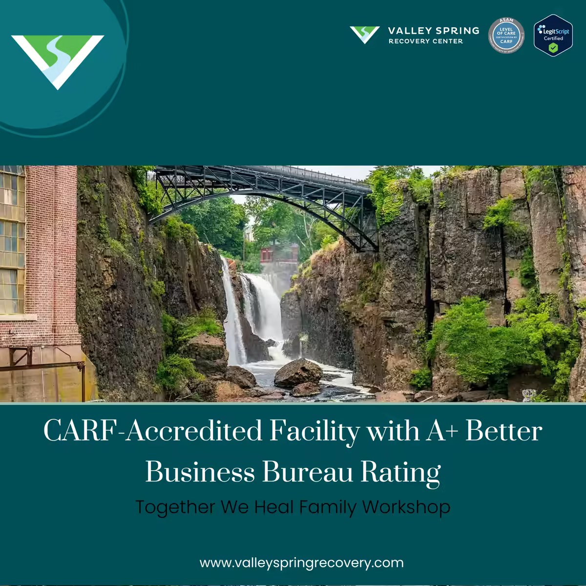 CARF-Accredited Facility with A+ Better Business Bureau Rating