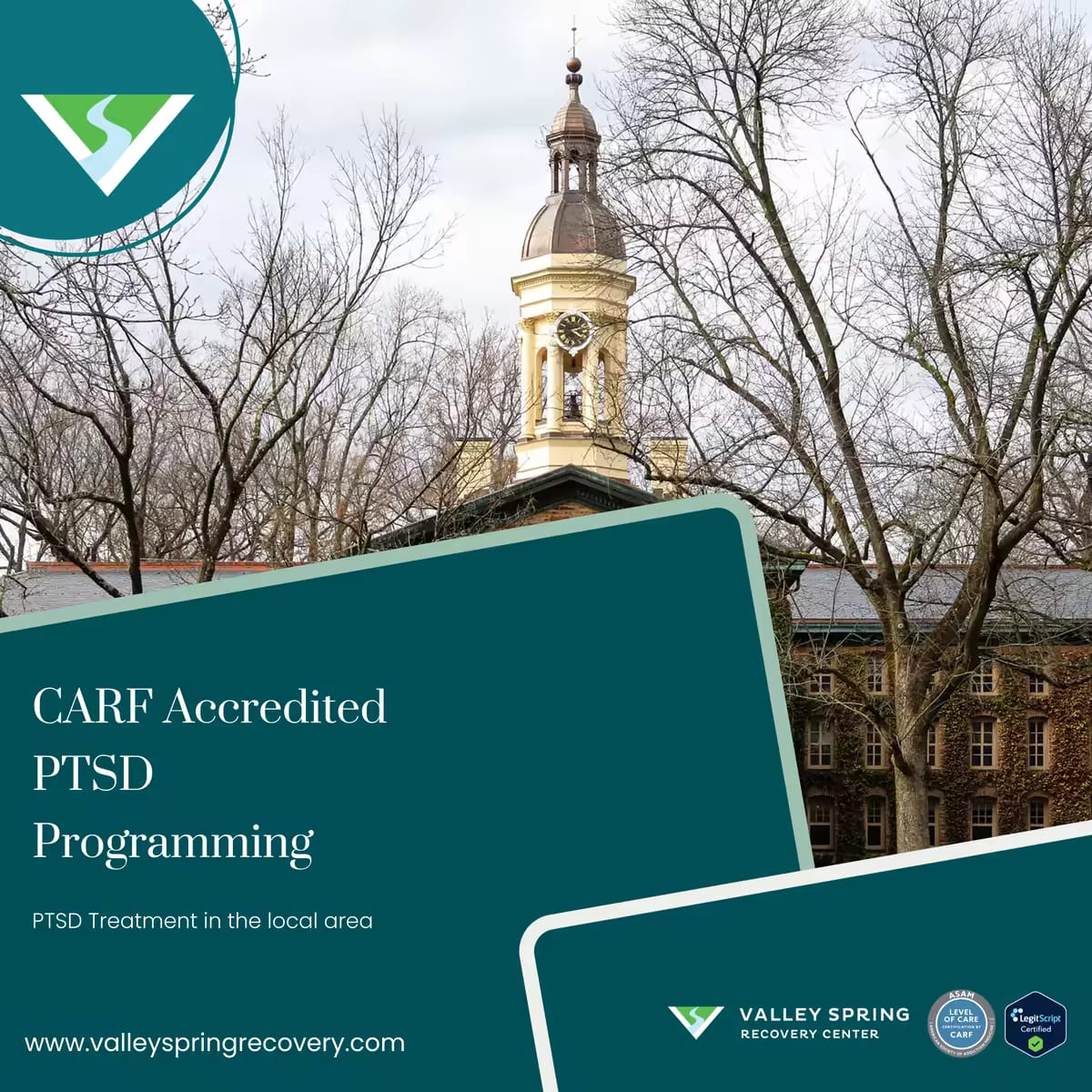 CARF-accredited PTSD programming at Valley Spring Recovery Center CARF-accredited PTSD programming at Valley Spring Recovery Center