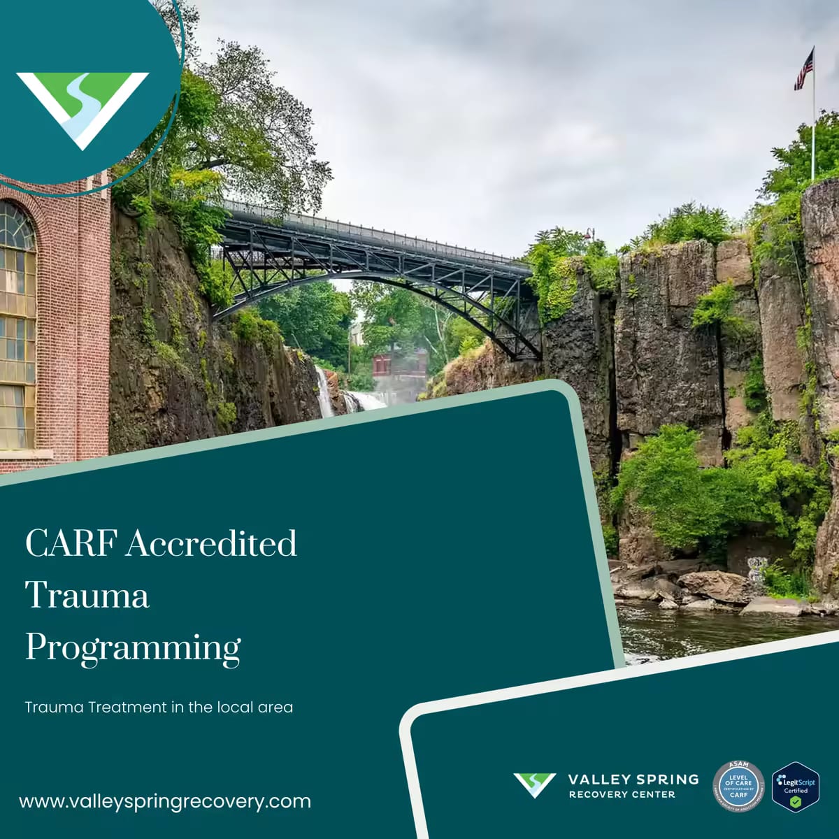 CARF-accredited trauma programming at Valley Spring Recovery Center