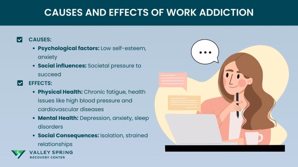 causes and effects of work addiction