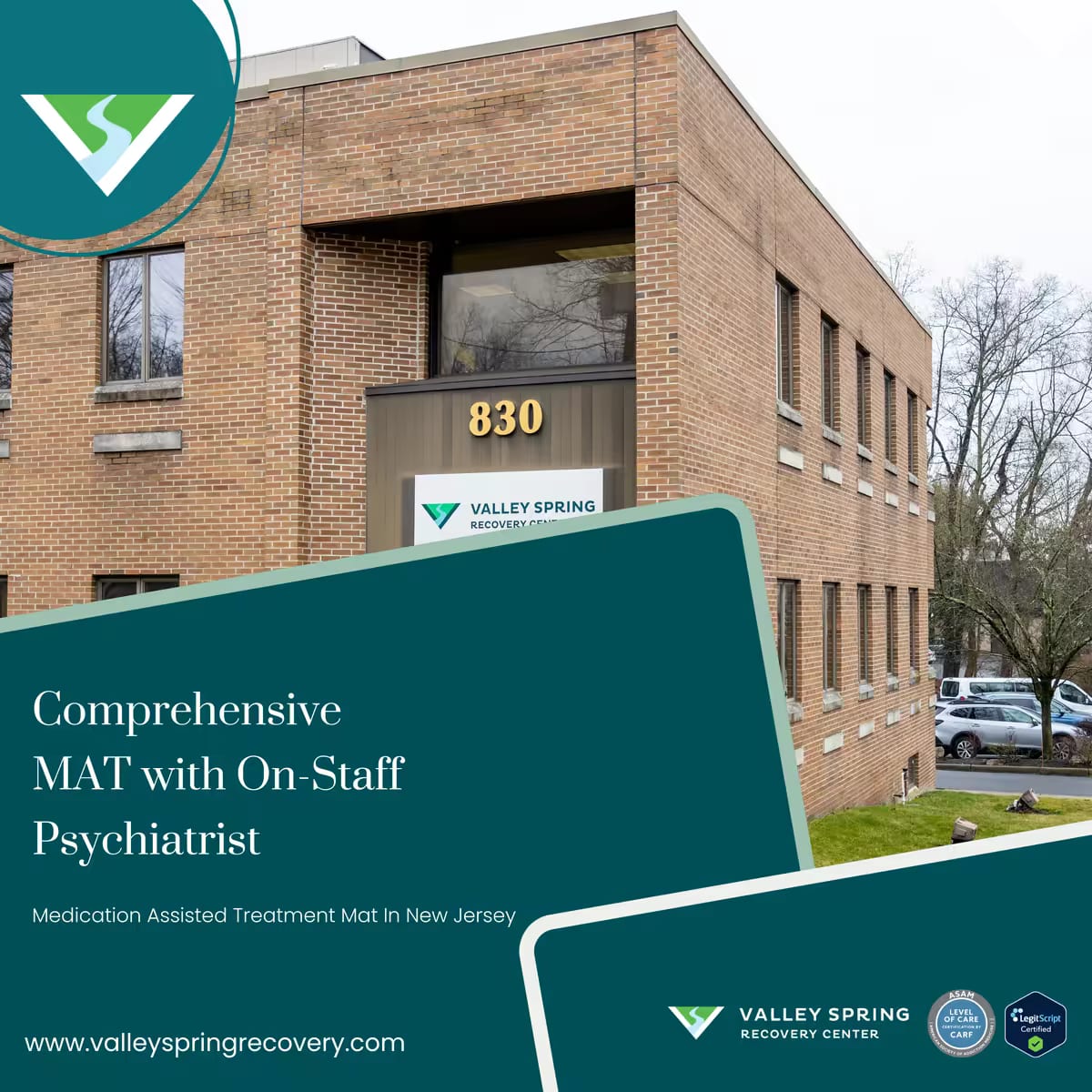 Psychiatrist and psychiatric nurse practitioner reviewing a MAT chart at Valley Spring