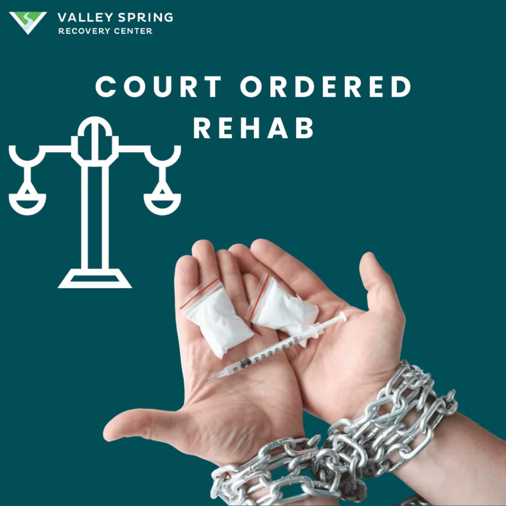 Court Ordered Rehab

Court-ordered rehab programs are judicially mandated rehabilitation programs that serve as an alternate to incarcertation for those found guilty of substance abuse related offenses. Court ordered programs offer an opportunity to address addiction issues through a substance abuse treatment program while complying with legal requirements. When a person is directed to undergo addiction treatment rather than face imprisonment, it's typically because the presiding magistrate concludes that sustained rehabilitation would be more beneficial than confinement. This approach is frequently adopted for non-aggressive, first-time transgressors. Long-term treatment is both more cost-effective and efficacious than jail time according to the American Academy of Addiction Psychiatry's analysis of substance misuse and the legal system
