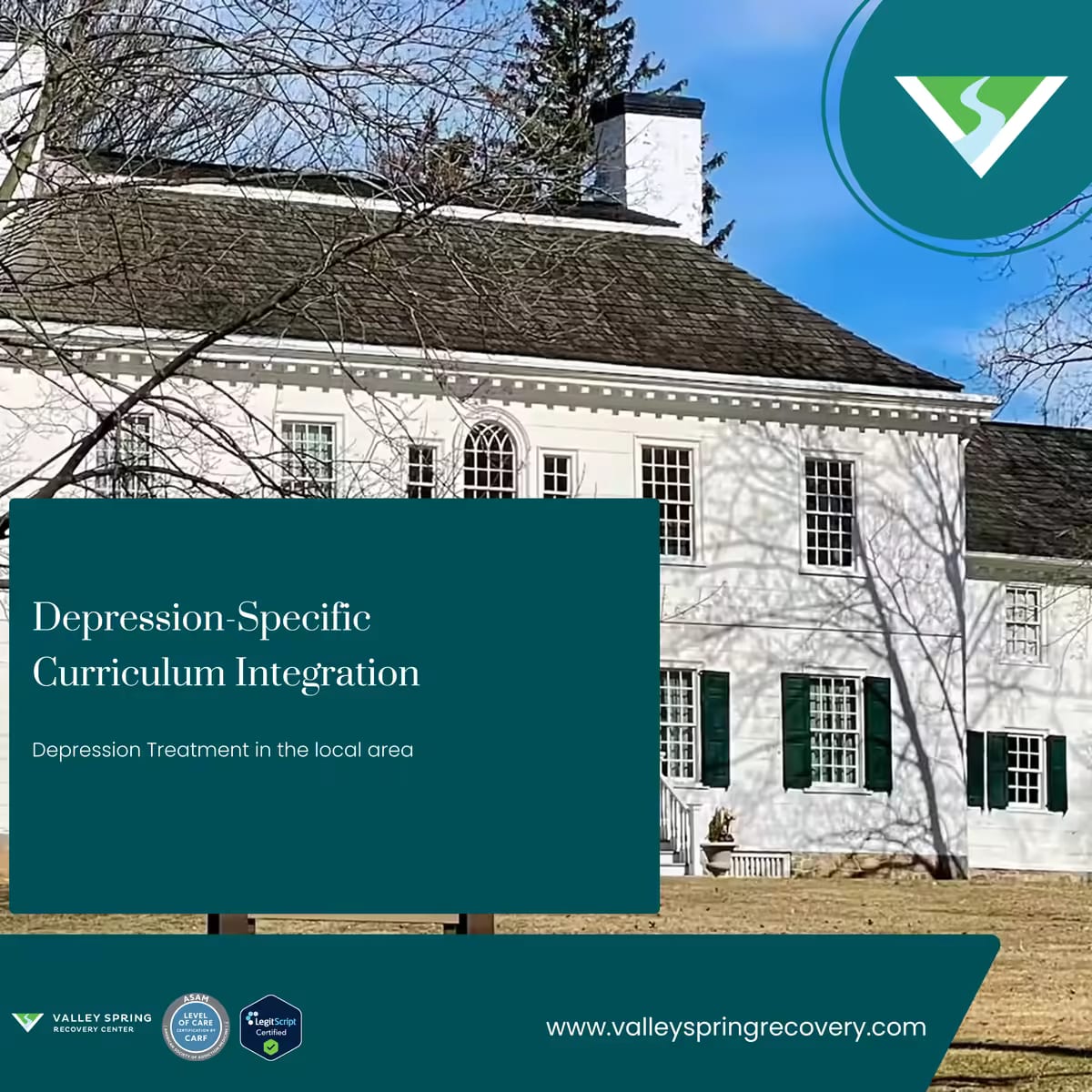 Depression-specific curriculum integration at Valley Spring Recovery Center