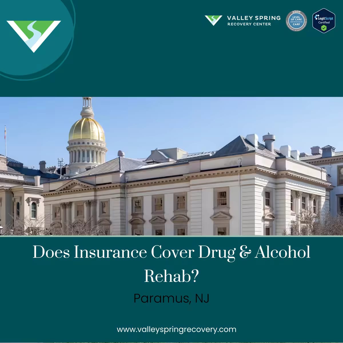 Insurance coverage for addiction treatment near Paramus, NJ