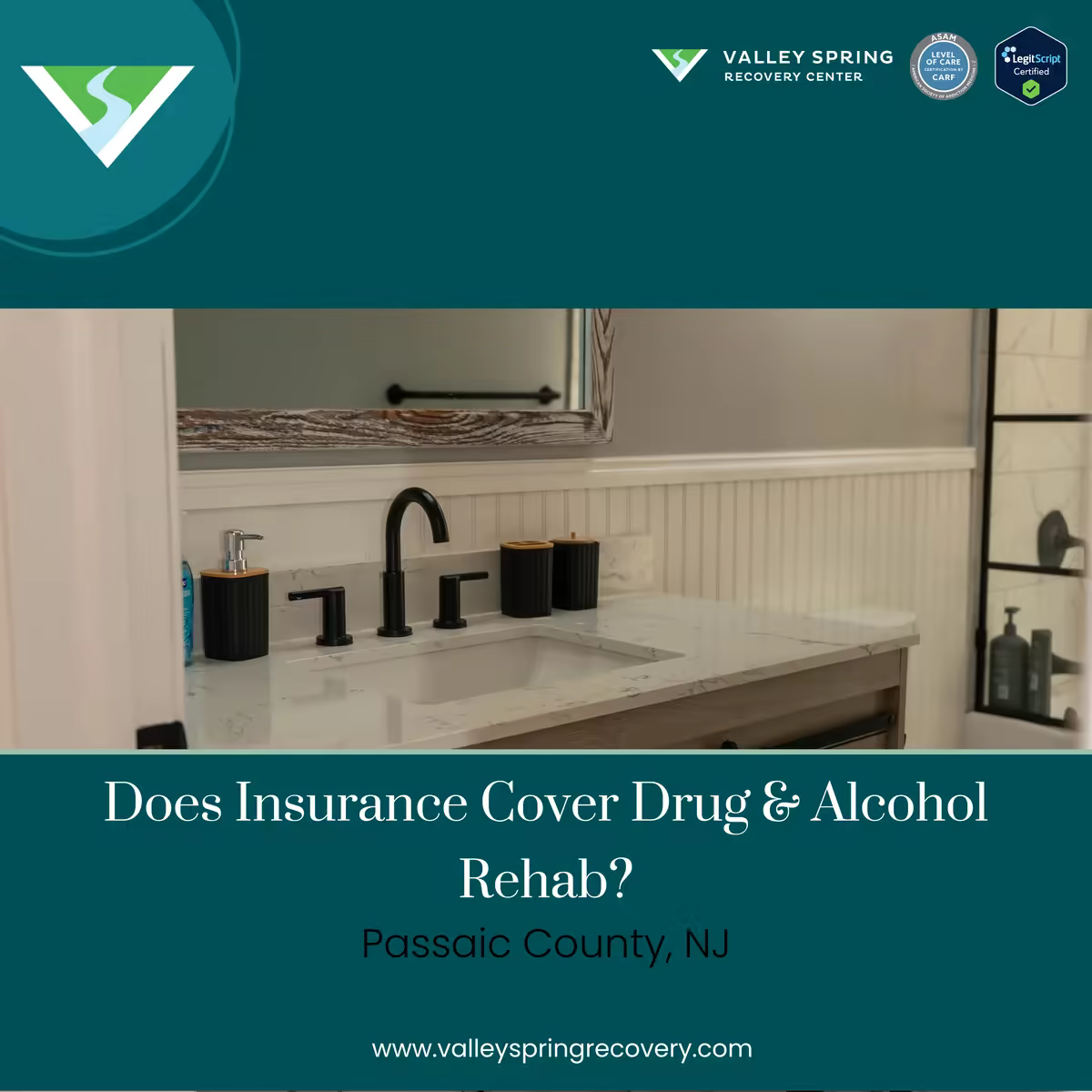 Insurance coverage for addiction treatment near Passaic County, NJ