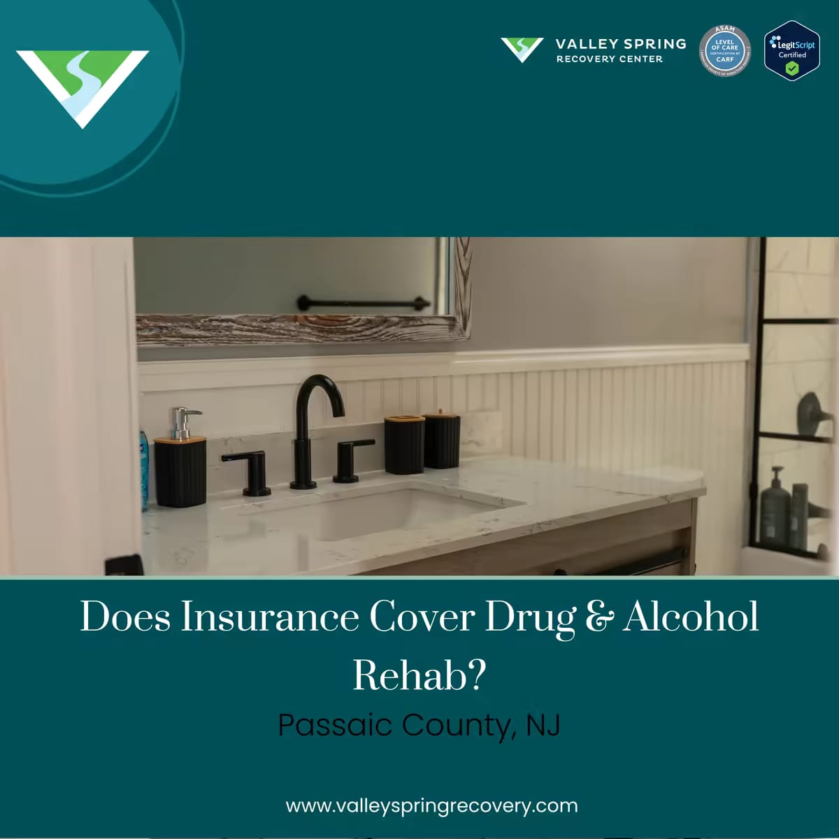 Insurance coverage for addiction treatment near Passaic County, NJ