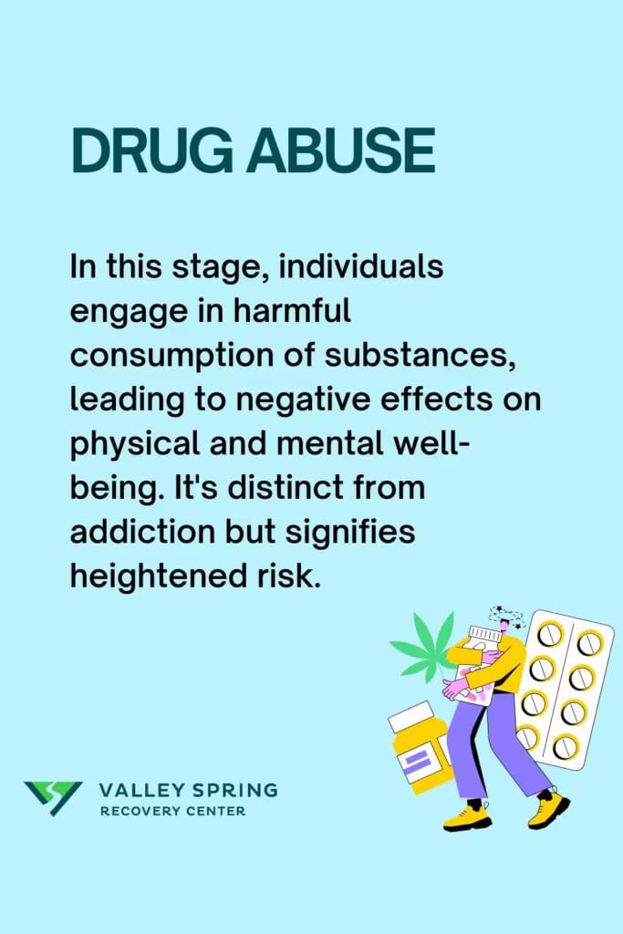 drug abuse stage of addiction