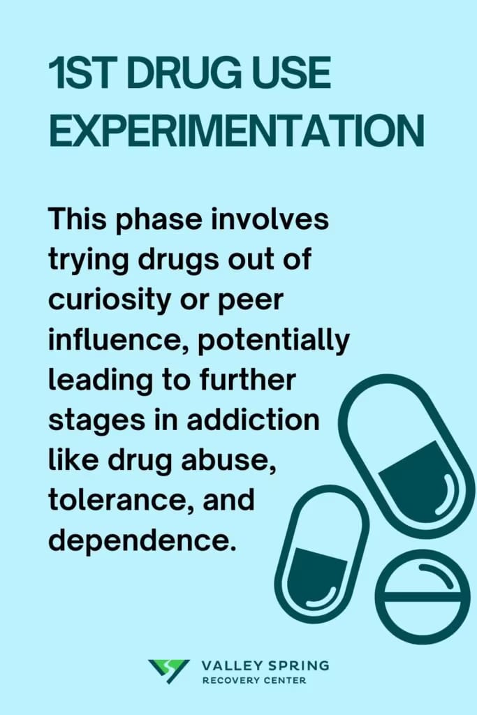 Drug experimentation stage