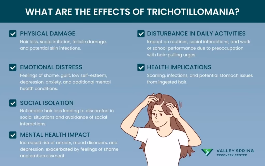 effects of trichotillomania