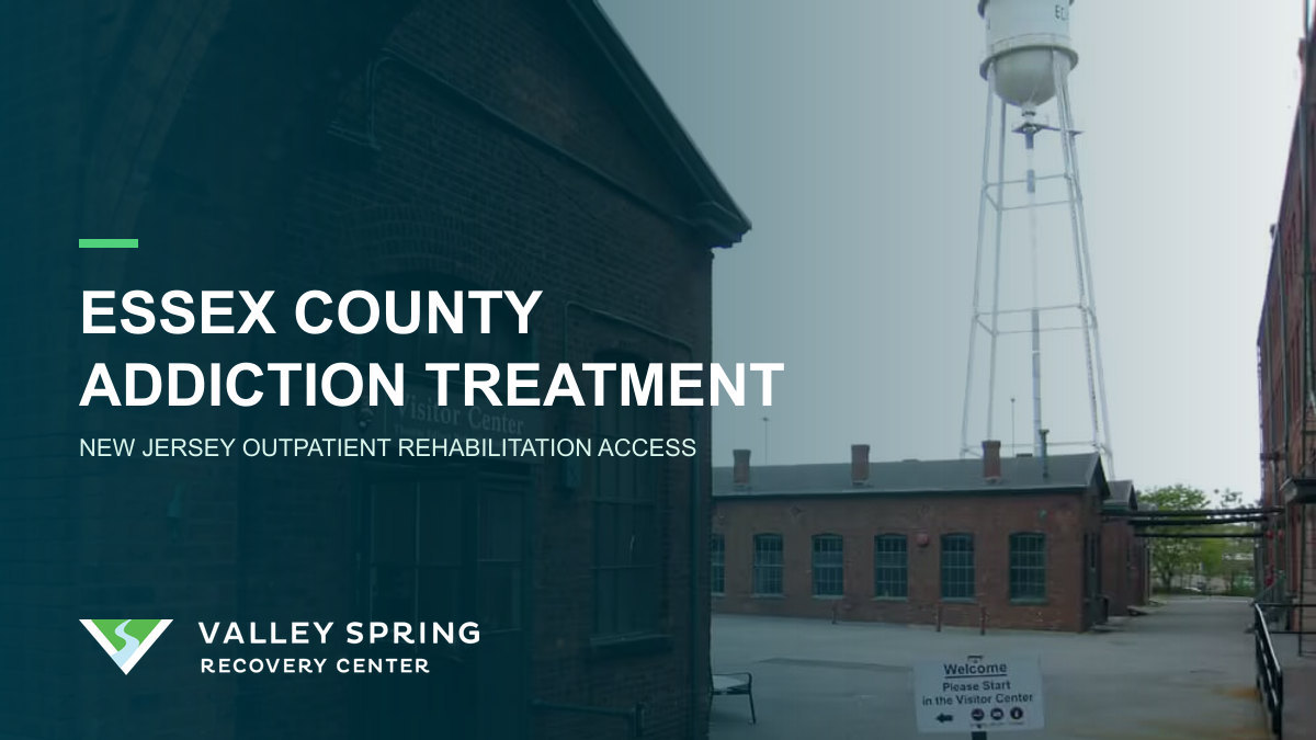 Thomas Edison National Historical Park in West Orange with Valley Spring branding for Essex County substance use disorder treatment access