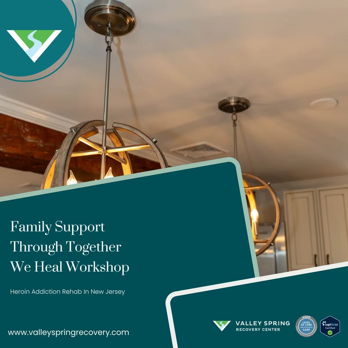 Family members seated together during a family education workshop at Valley Spring Recovery Center