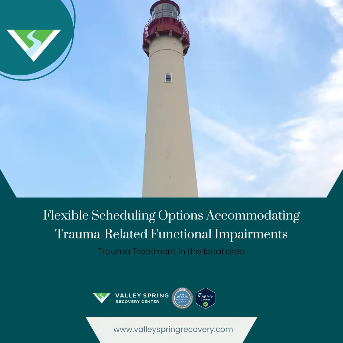 Flexible scheduling options for trauma treatment accommodating functional impairments