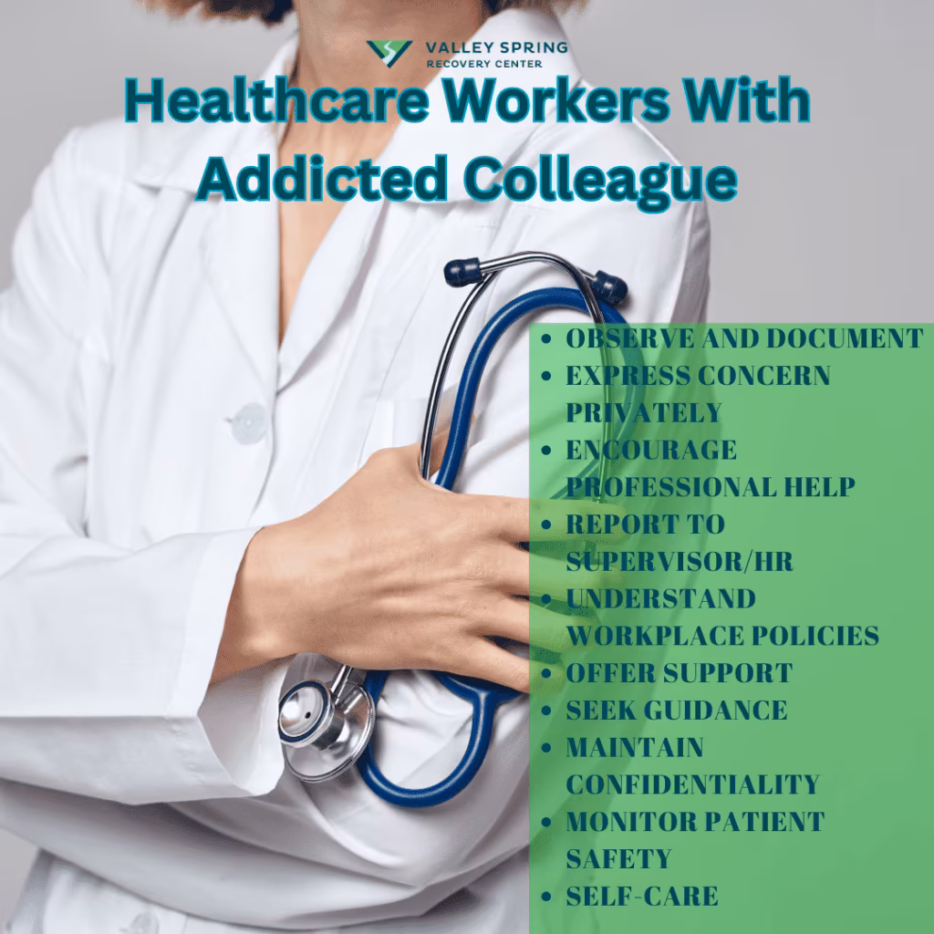 healthcare workers and addicted colleagues