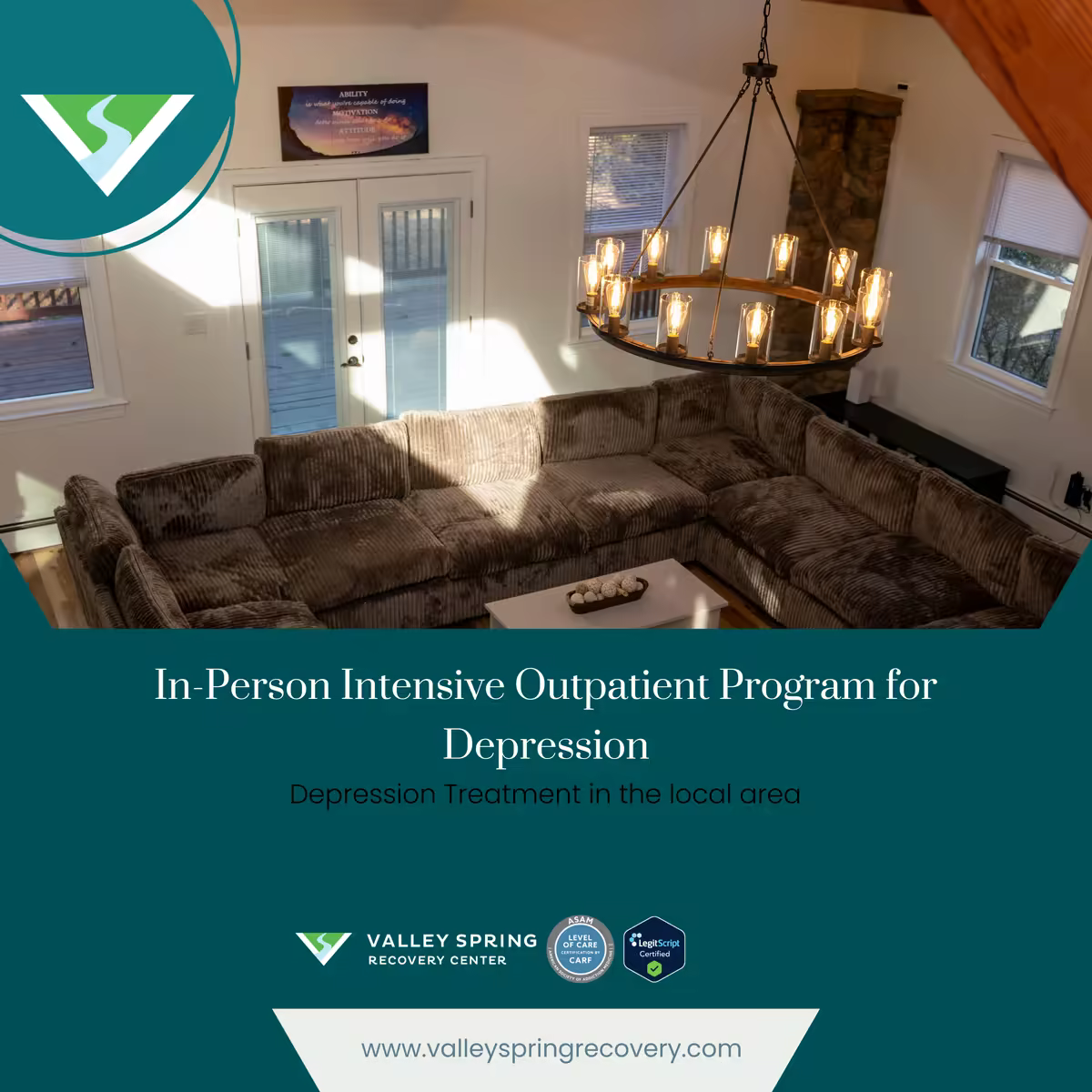 Intensive Outpatient Program for depression treatment at Valley Spring Recovery Center in Norwood, NJ