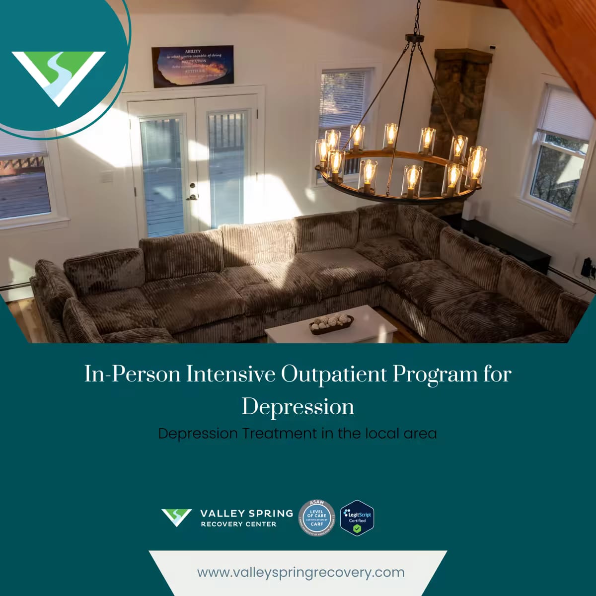 Intensive Outpatient Program for depression treatment at Valley Spring Recovery Center in Norwood, NJ