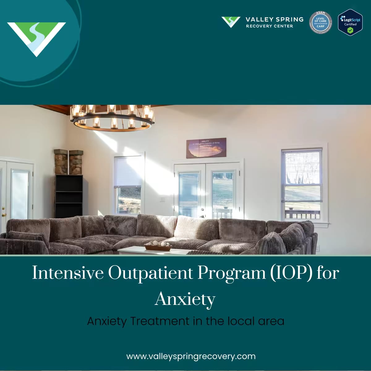 Intensive Outpatient Program for anxiety treatment at Valley Spring Recovery Center Intensive Outpatient Program for anxiety treatment at Valley Spring Recovery Center