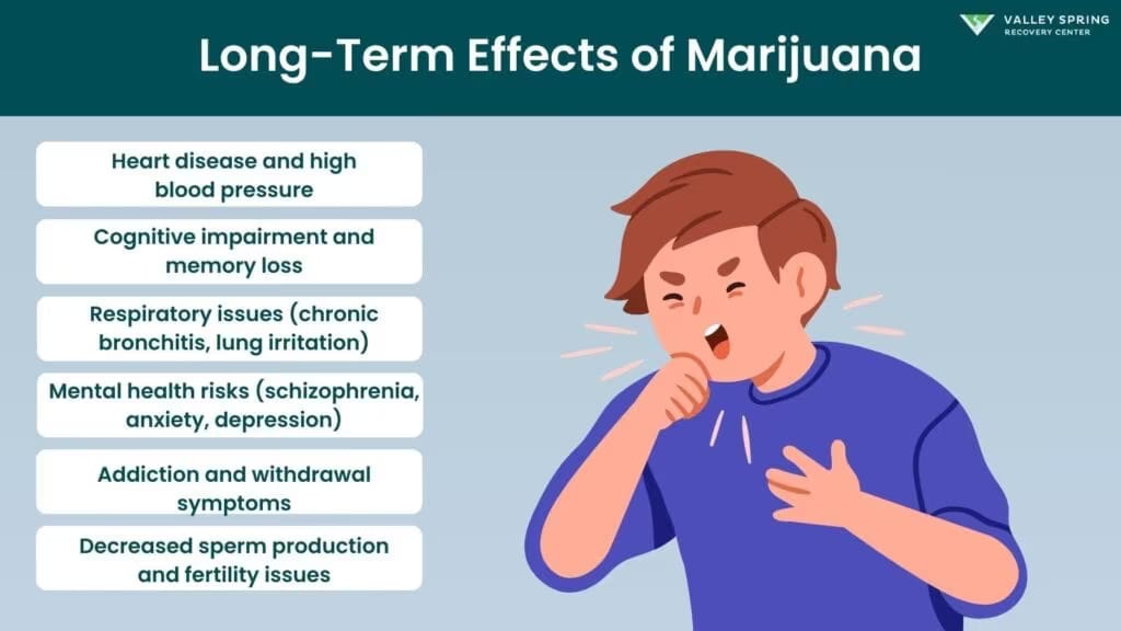 What Are the Long-Term Effects of Marijuana? Cannabis use disorder and lasting cognitive and respiratory effects Long-term effects of marijuana: cannabis use disorder, memory, and lung health