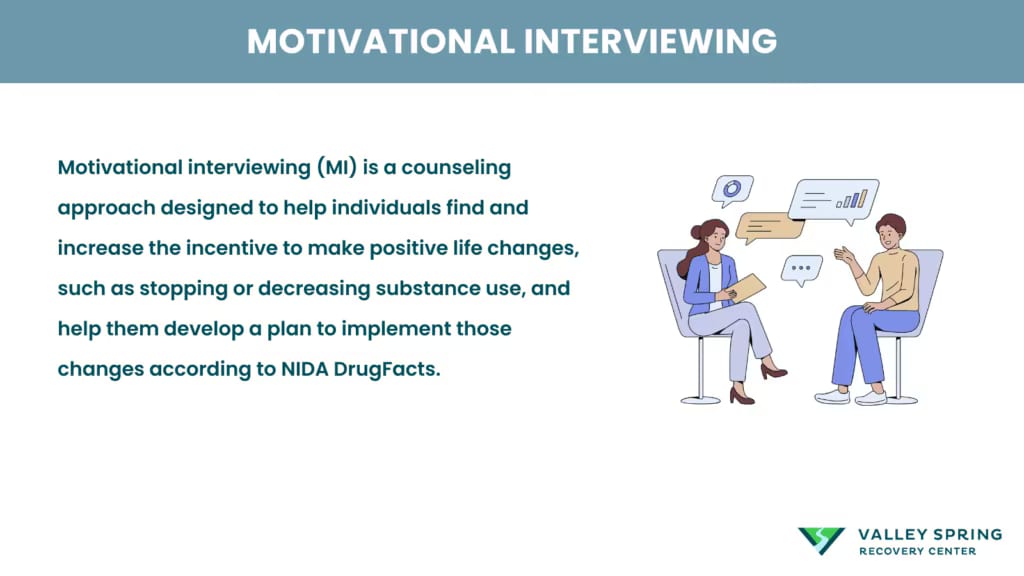 Motivational interviewing counselor guiding a client through ambivalence toward change talk