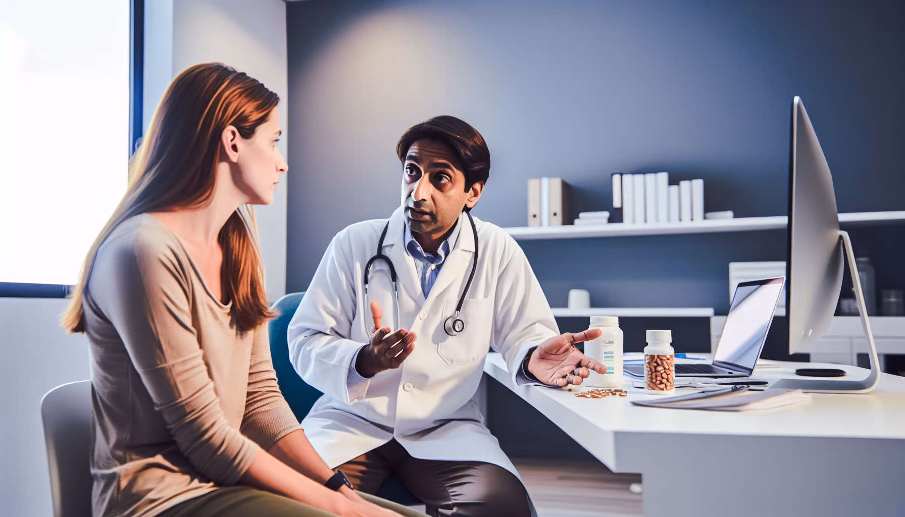 Photo of a person consulting a healthcare provider for guidance on Buspar and alcohol use