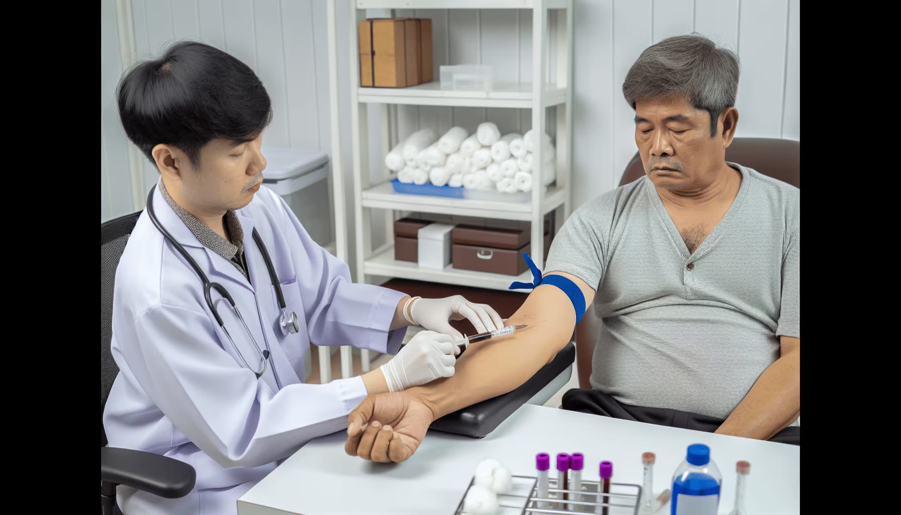 Photo of cortisol levels measurement