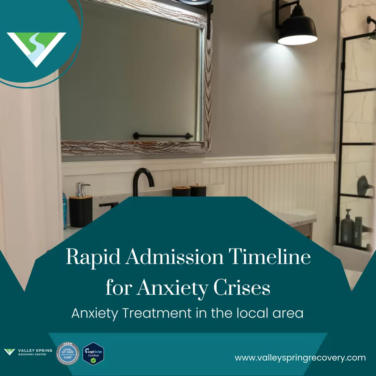 Valley Spring Recovery Center admissions team completing a standalone mental health intake