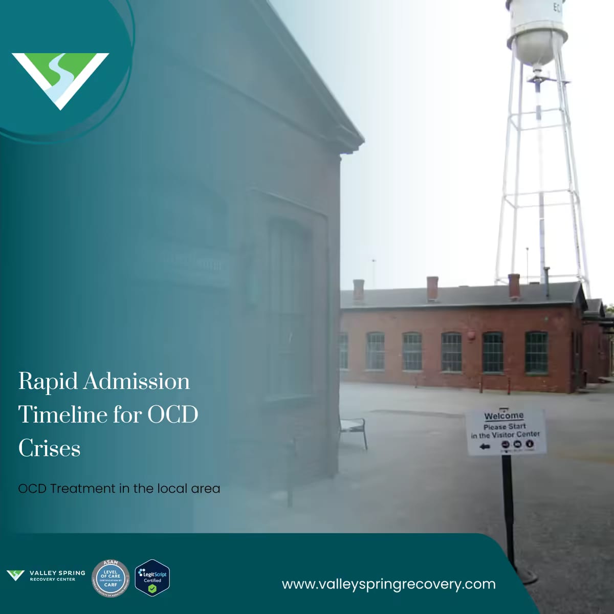 OCD admissions and intake at Valley Spring Recovery Center