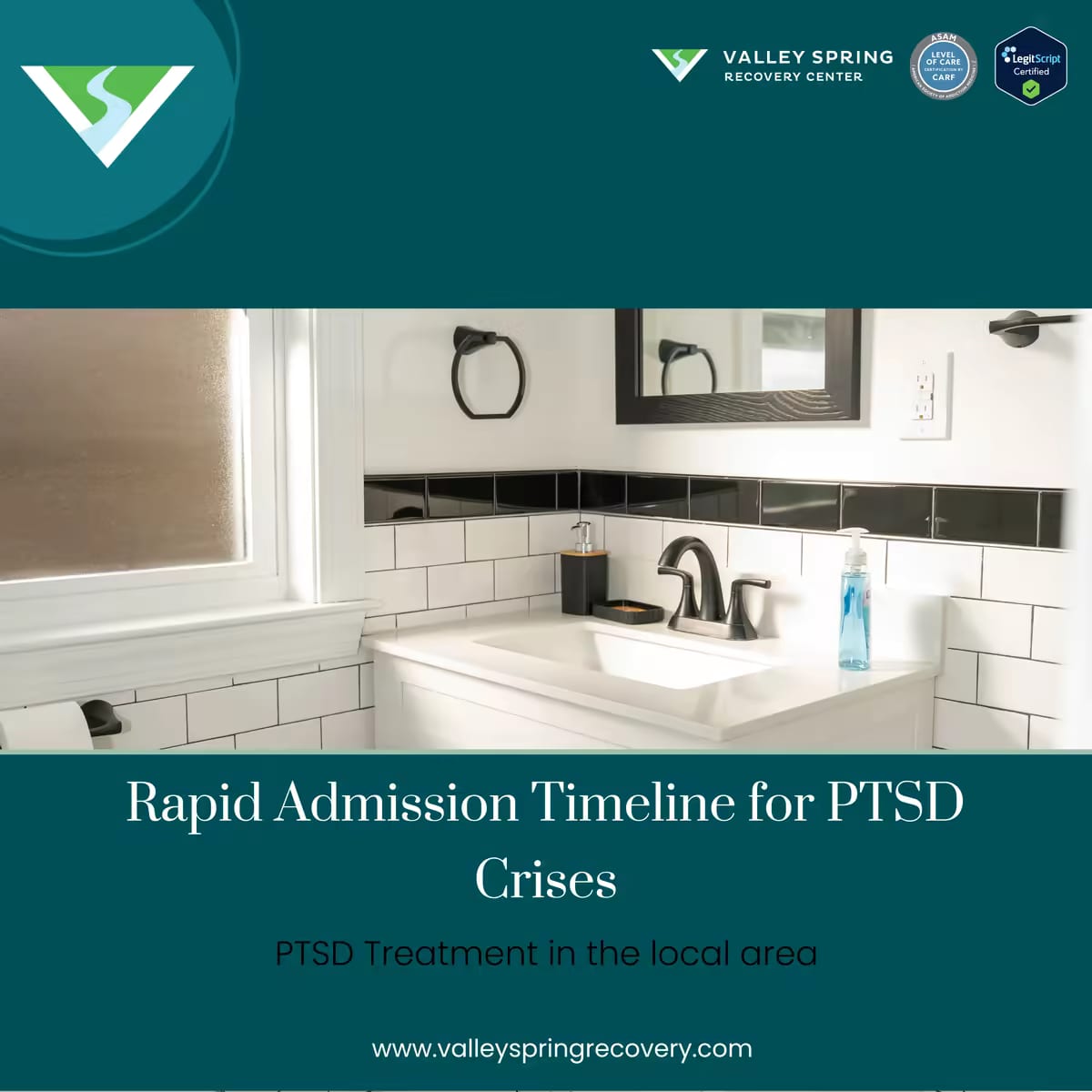 Rapid admission timeline for PTSD crises at Valley Spring Recovery Center Rapid admission timeline for PTSD crises at Valley Spring Recovery Center