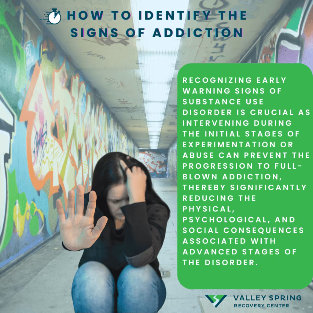 Recognizing Early Warning Signs and Symptoms of Substance Use Disorder