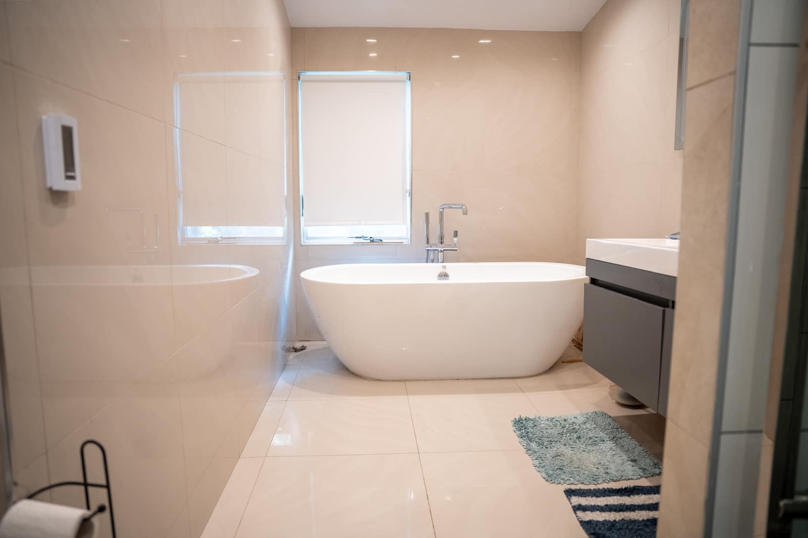 Bathroom of a Valley Spring partner sober living home in Closter, New Jersey Bathroom of a Valley Spring partner sober living home in Closter, New Jersey