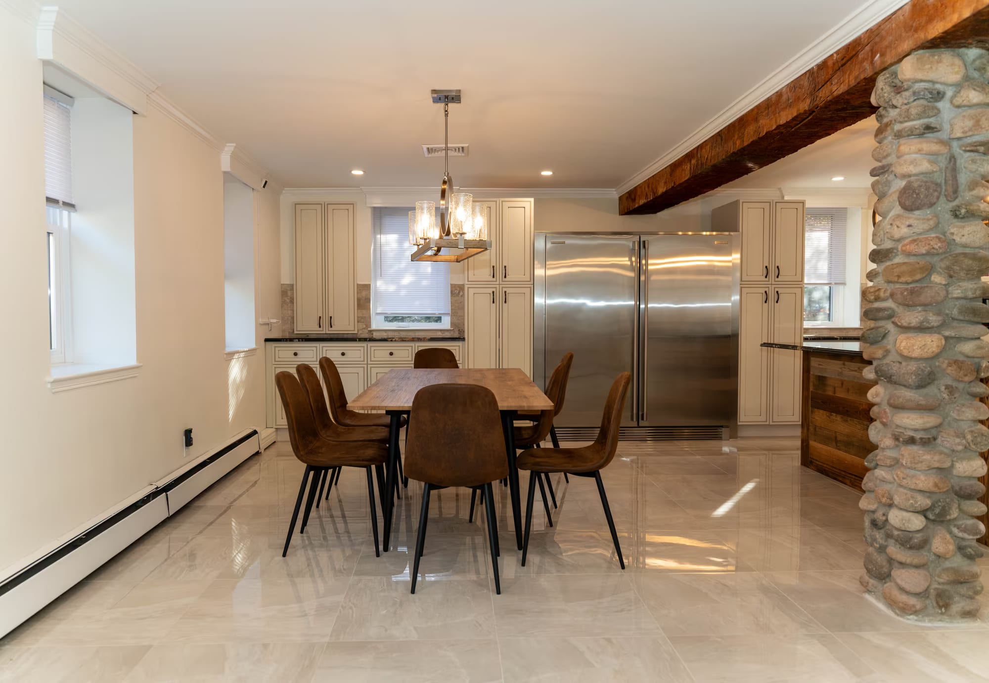 Dining area off the kitchen in a Valley Spring partner sober living home in New Jersey Dining area off the kitchen in a Valley Spring partner sober living home in New Jersey