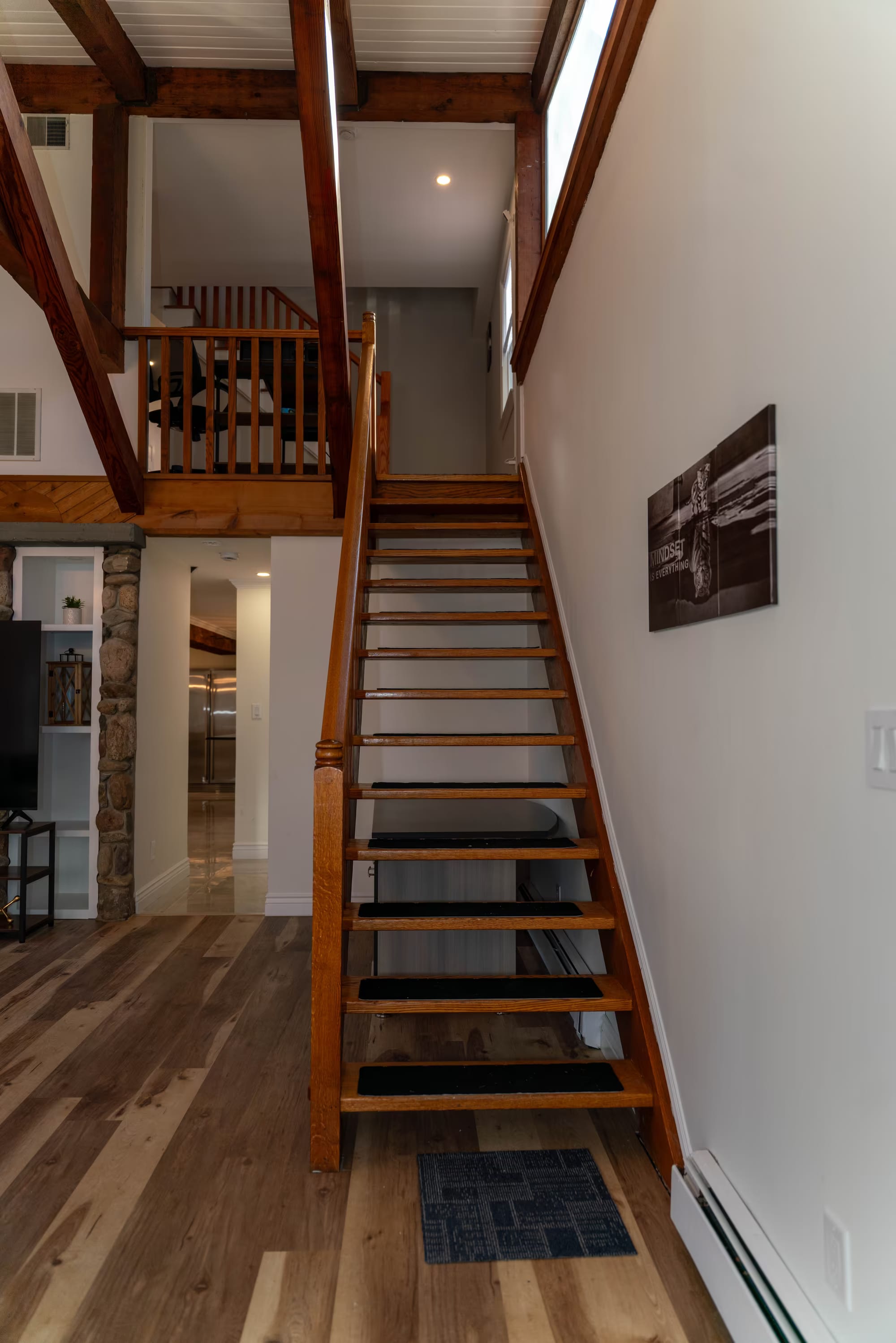 Entryway and staircase in a Valley Spring partner sober living home in New Jersey Entryway and staircase in a Valley Spring partner sober living home in New Jersey