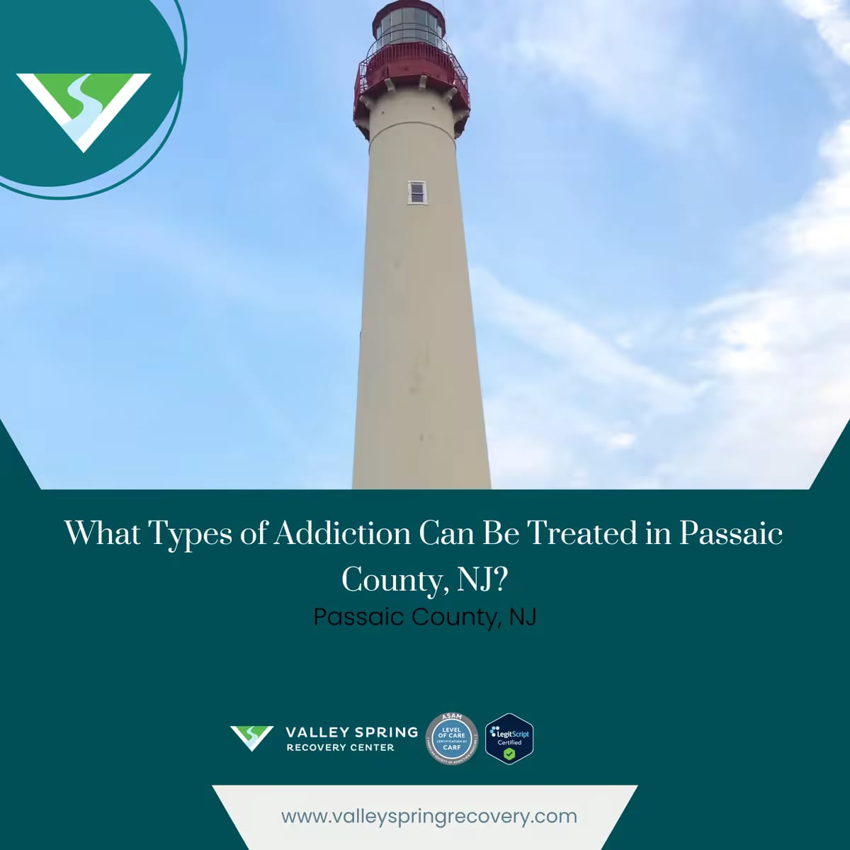 Addiction types treated near Passaic County, NJ
