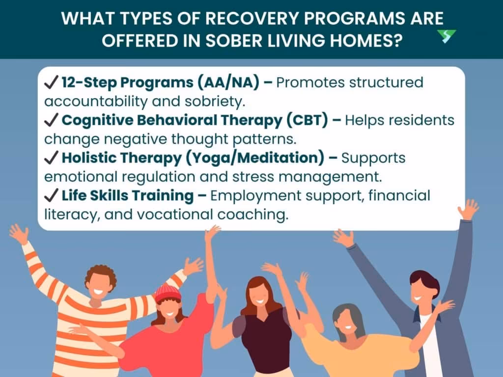 What Types of Recovery Programs Are Offered in Sober Living Homes