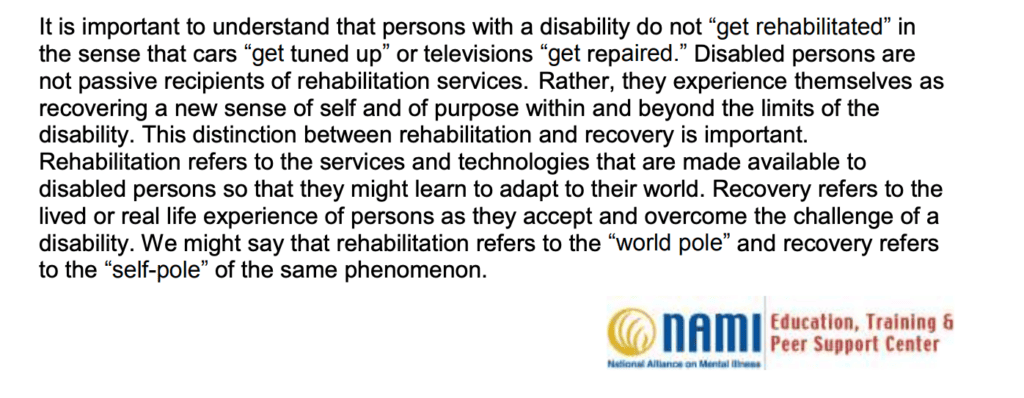 What Is The Difference Between Rehabilitation And Recovery?