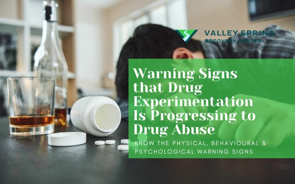 Warning Signs that Drug Experimentation Is Progressing to Drug Abuse