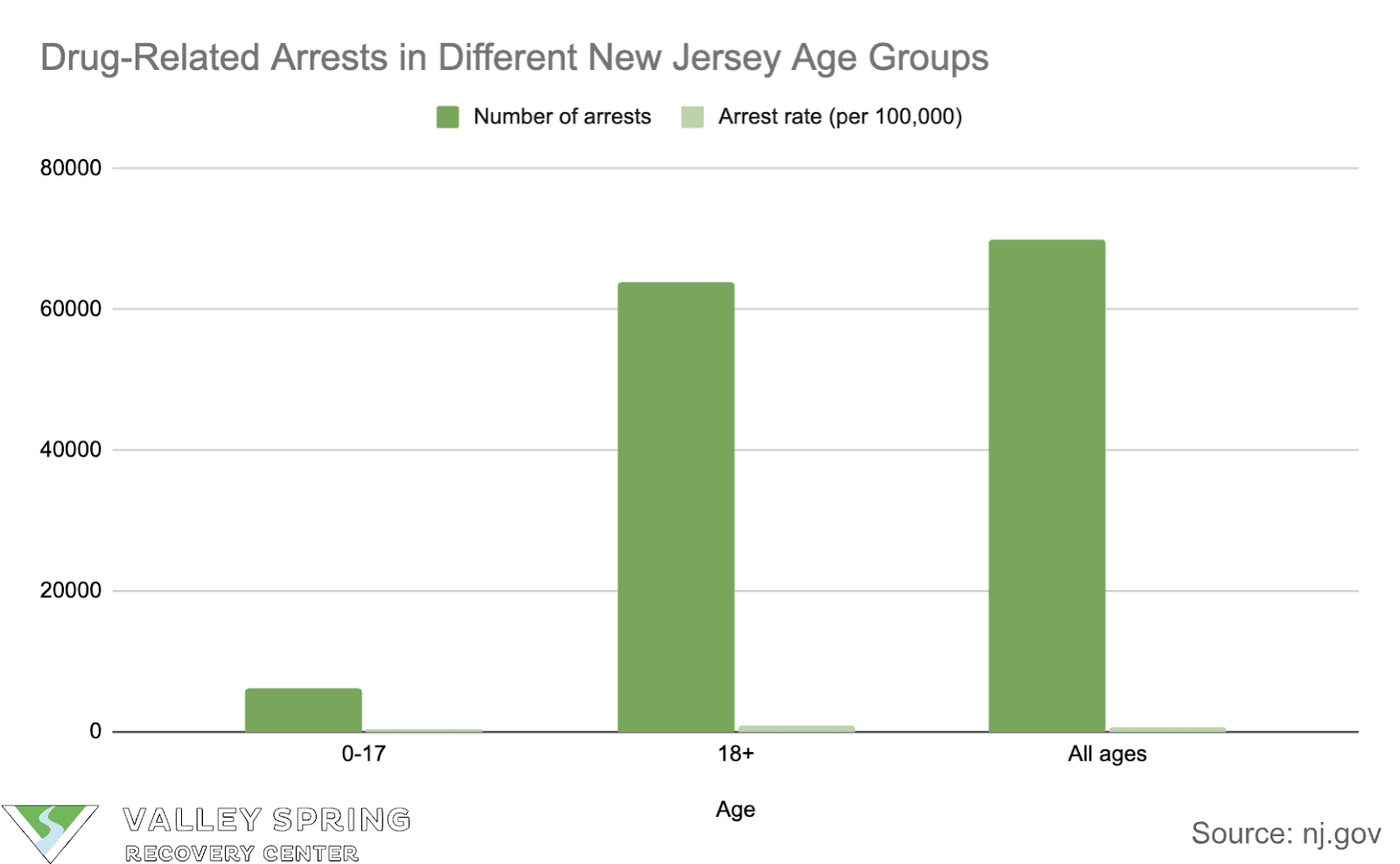 Drug Related Arrests By Age Group