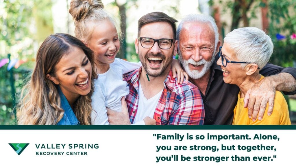 Family Together With A Quote That Says, &Quot;Family Is So Important. Alone, You Are Strong, But Together, You’ll Be Stronger Than Ever.&Quot;
