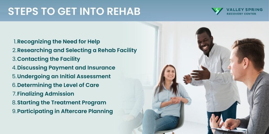 How To Get Into A Drug Rehab Center Infographic