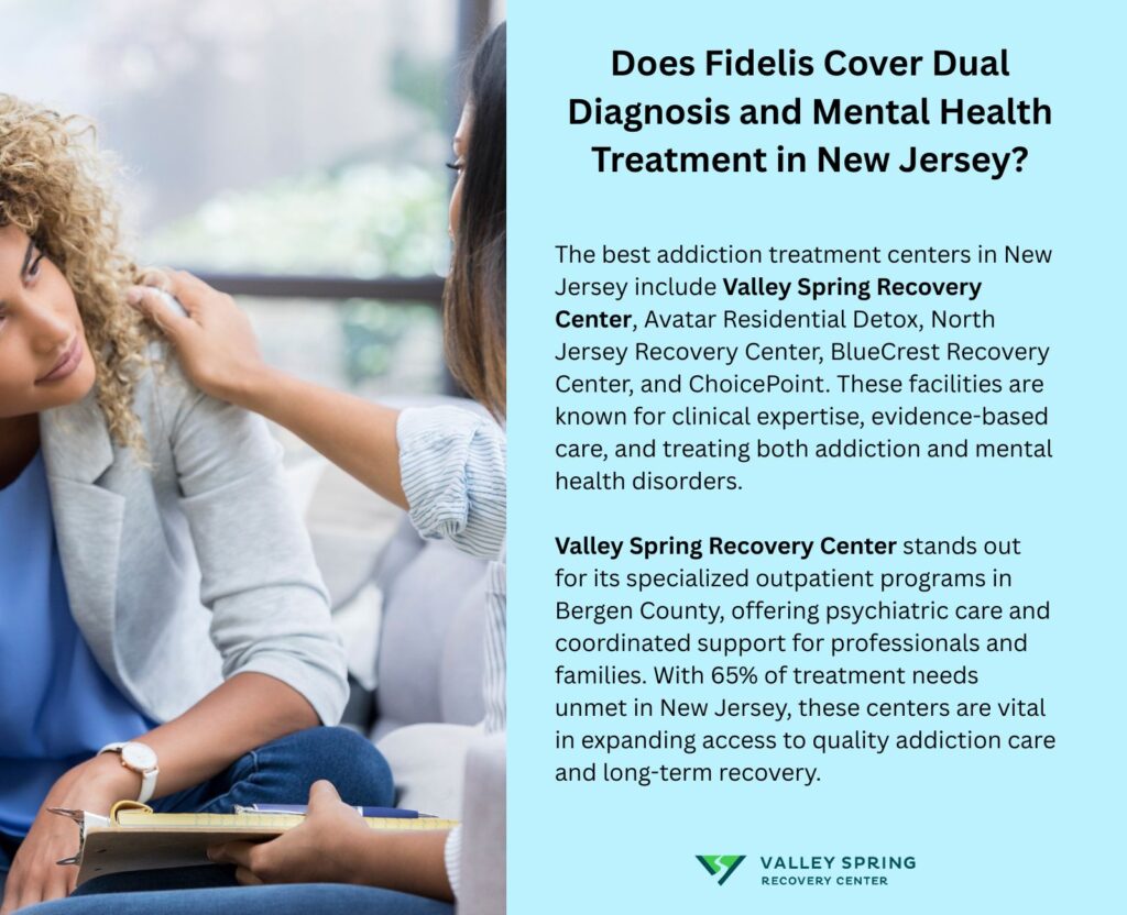 Does Fidelis Cover Dual Diagnosis And Mental Health Treatment In New Jersey?