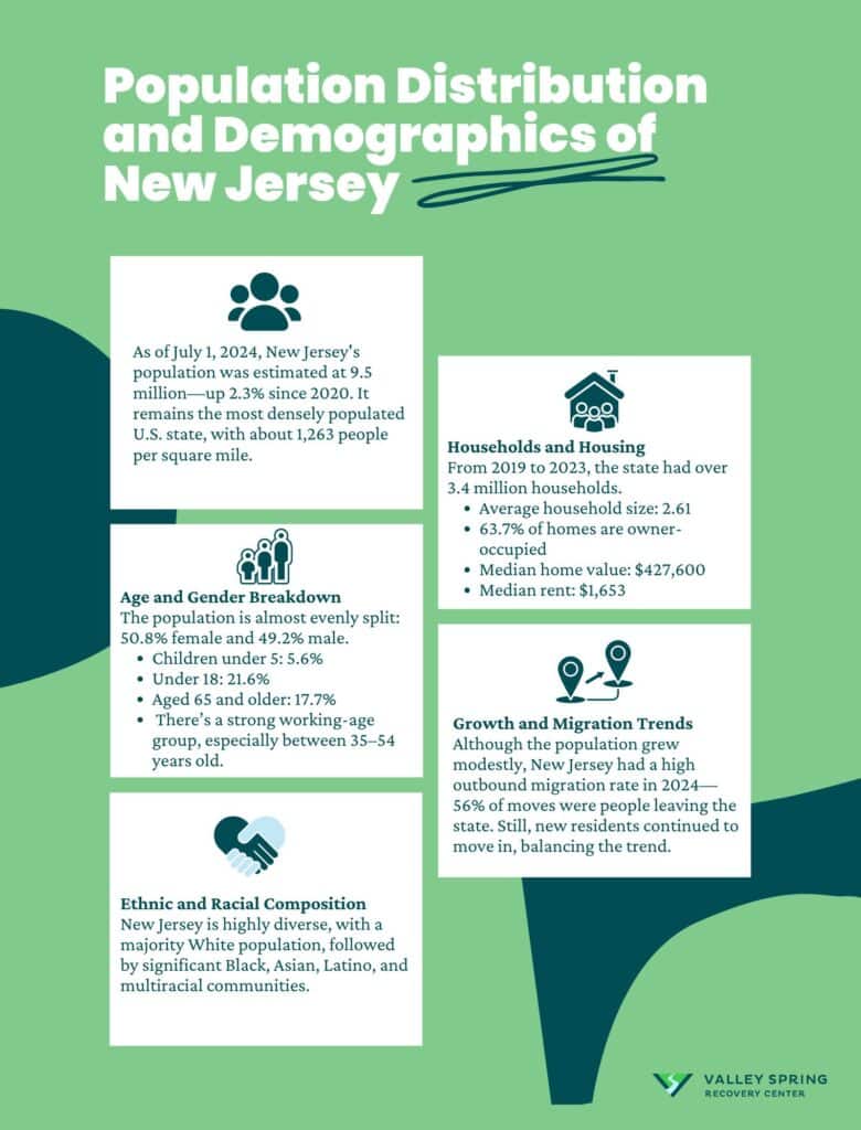 Population Distribution And Demographics Of New Jersey